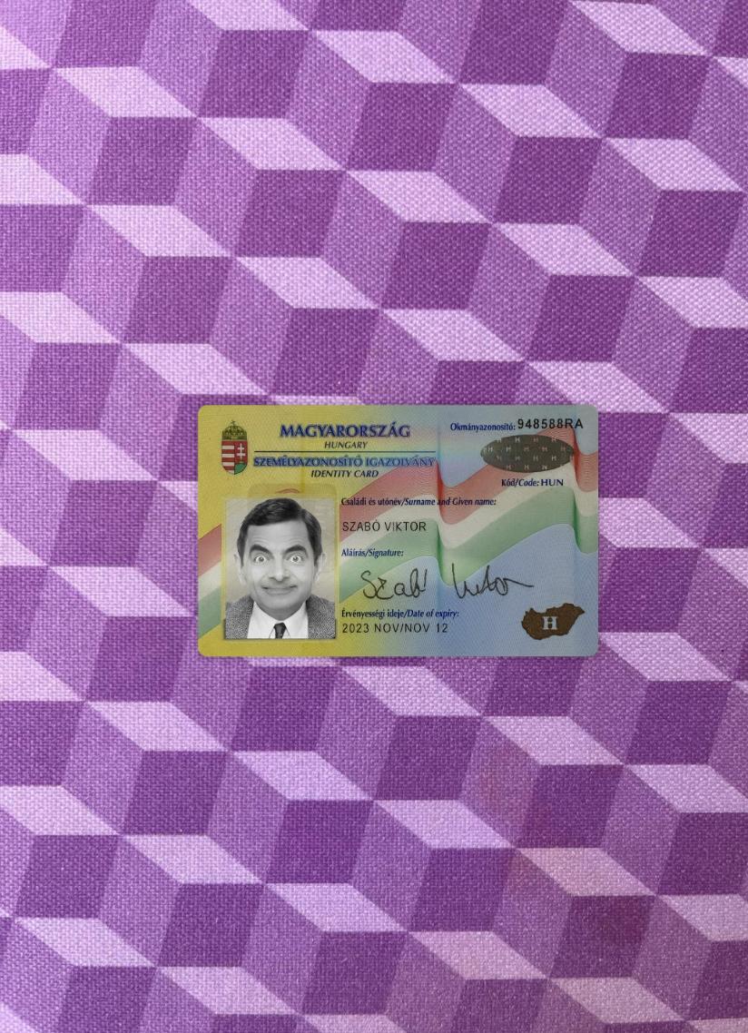 Downloadable Hungary ID card photolook template